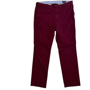 Polo Ralph Lauren Burgundy Stretch Straight Fit Chino Pants Men's 40T x 36